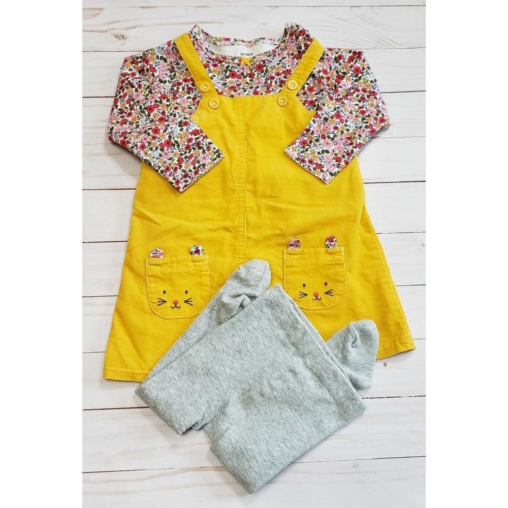 Carter's 3-piece floral dress 12 mo